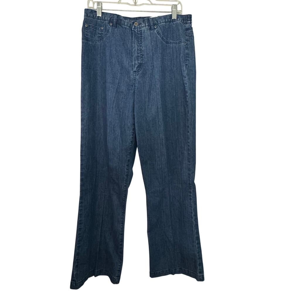 Vintage Alfred Dunner Tummy Flattening Panel Size 12 Wide Leg Jeans NWT‎